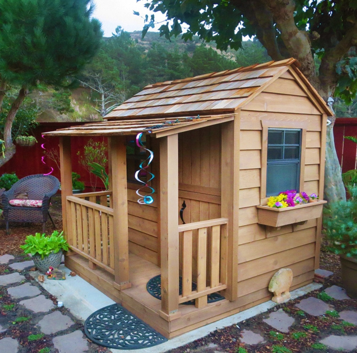 Outdoor Living Today 6 x 6 Foot Little Cedar Playhouse