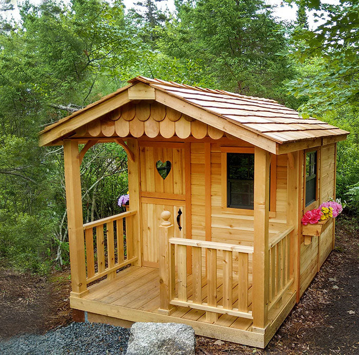 Outdoor Living Today 6 x 9 Foot Sunflower Cedar Playhouse