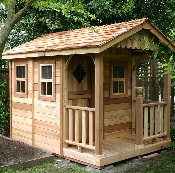 Outdoor Living Today 6 x 9 Foot Sunflower Cedar Playhouse