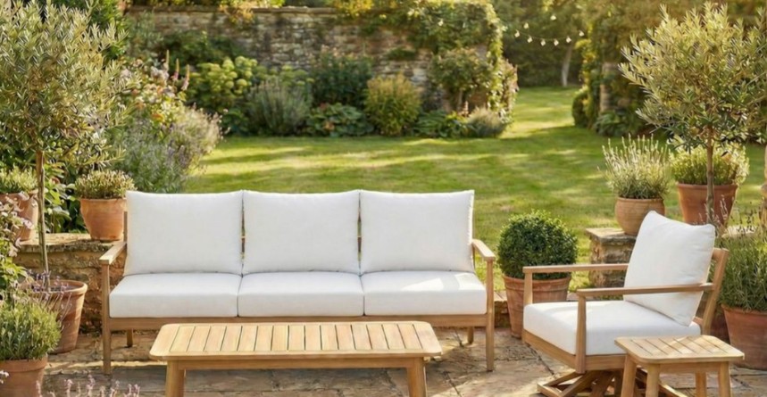 Royal Teak Collection 3-Seater Palma Sofa