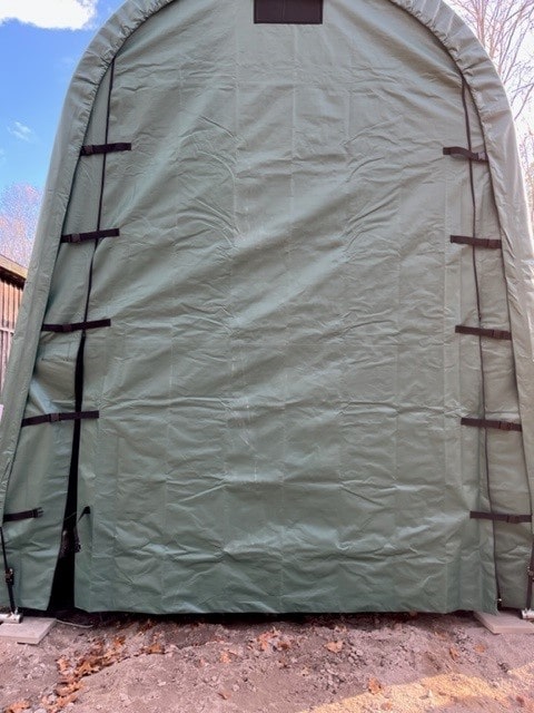 Rhino Shelter 14 x 36 Foot Round Style RV/Boat Garage