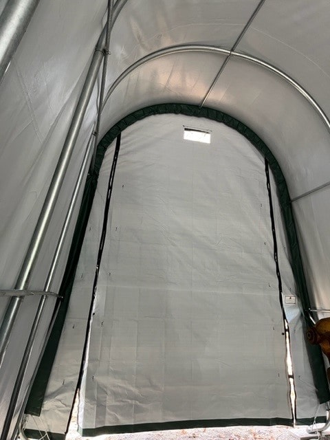 Rhino Shelter 14 x 36 Foot Round Style RV/Boat Garage