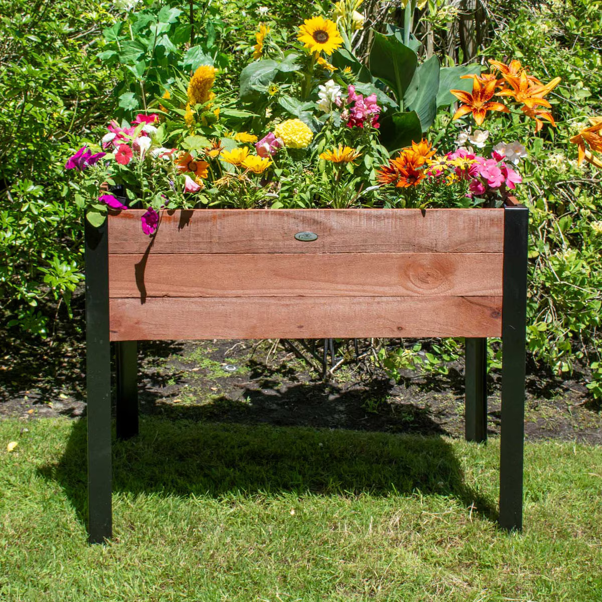 JR Home 37 x 24 Inch Rectangular Urban Garden Raised Planter