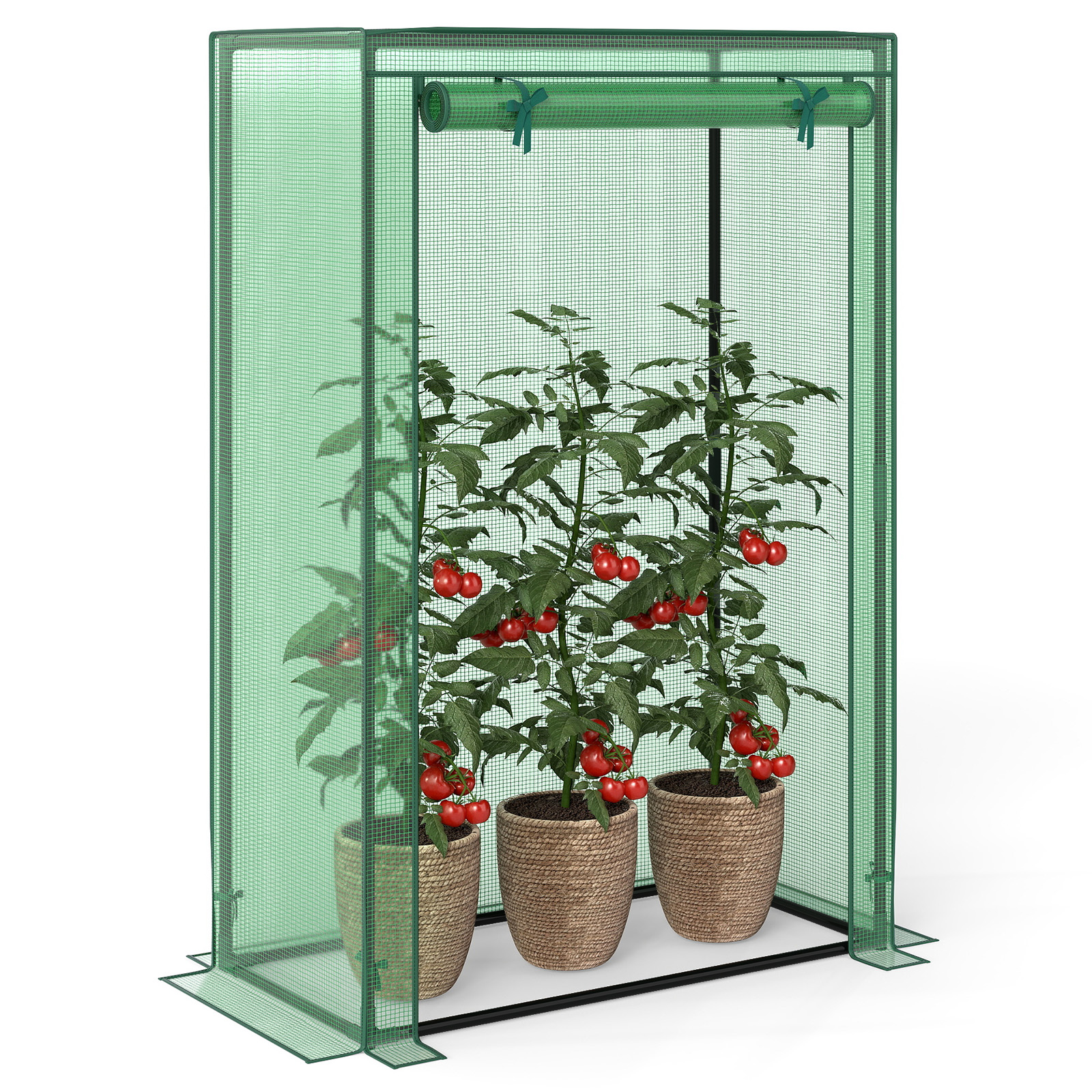 Costway 39 Inch Portable Mini Greenhouse with Zip-Up Doorway