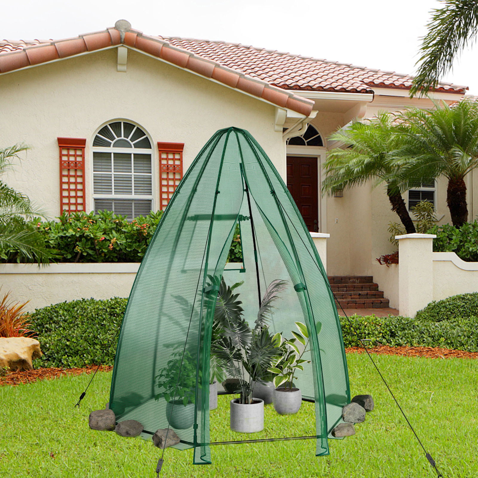 Costway 63 Inch Portable Mini Hexagonal Greenhouse