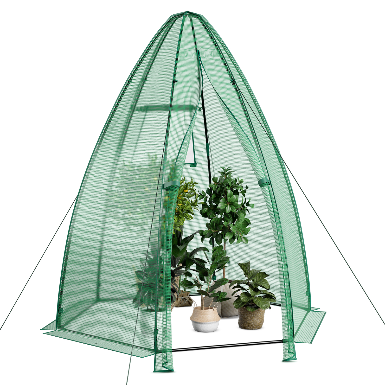 Costway 63 Inch Portable Mini Hexagonal Greenhouse