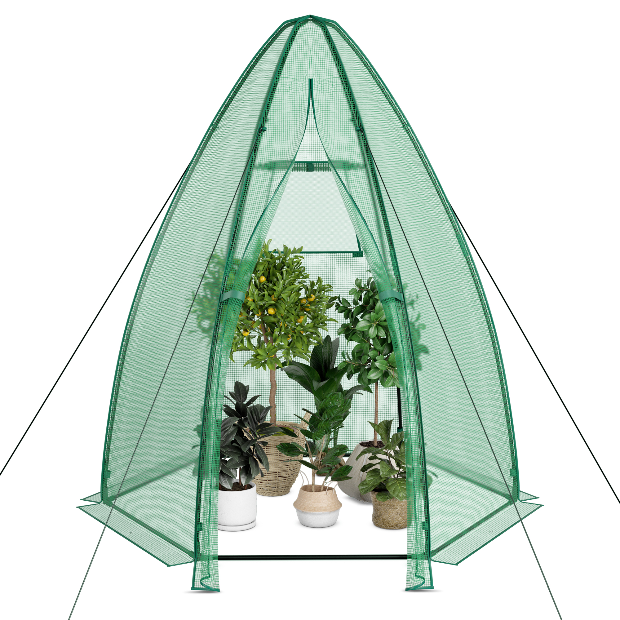 Costway 63 Inch Portable Mini Hexagonal Greenhouse