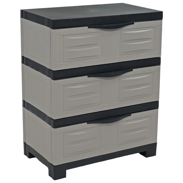 Sunnydaze 30 Inch Three-Drawer Storage Cabinet