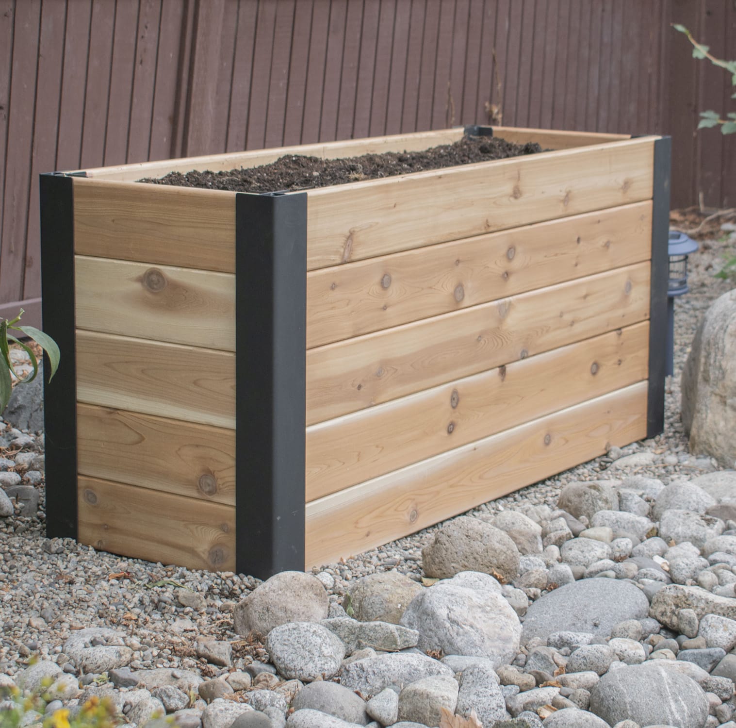 Outdoor Living Today 4 x 1.5 Foot Urban Cedar Raised Garden Bed