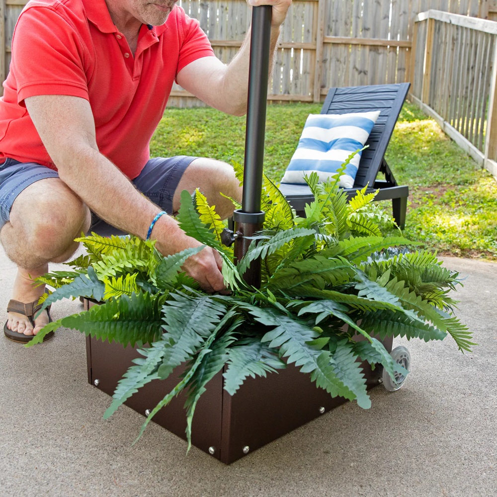 Sunnydaze 17 Inch Patio Umbrella Planter Base
