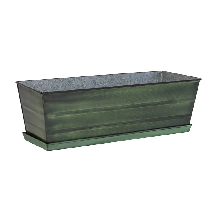 Achla 23 x 9 Inch Flower Box with Mounting Options