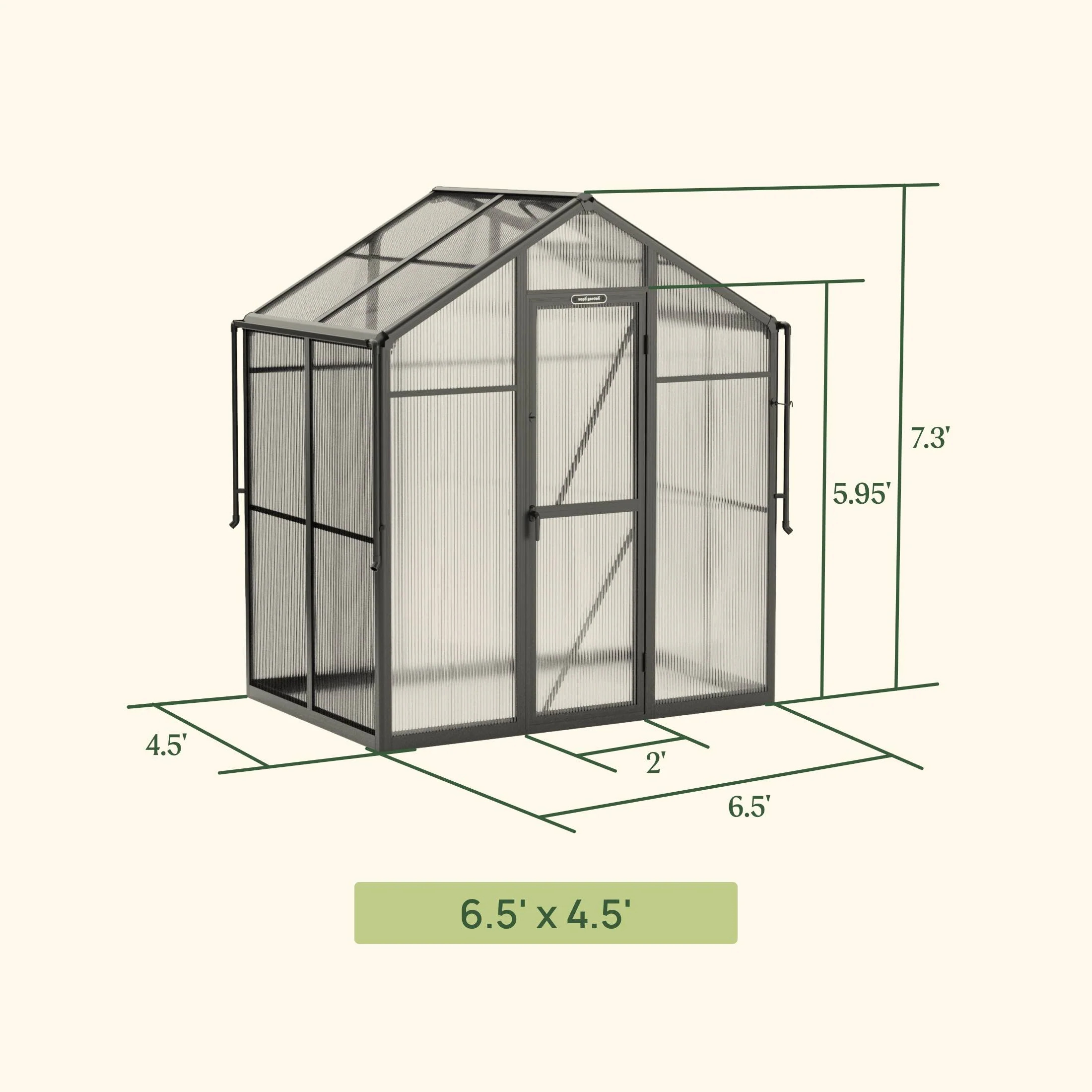 Vego Garden 6.5 x 4.5 Foot Junior Victorian Greenhouse