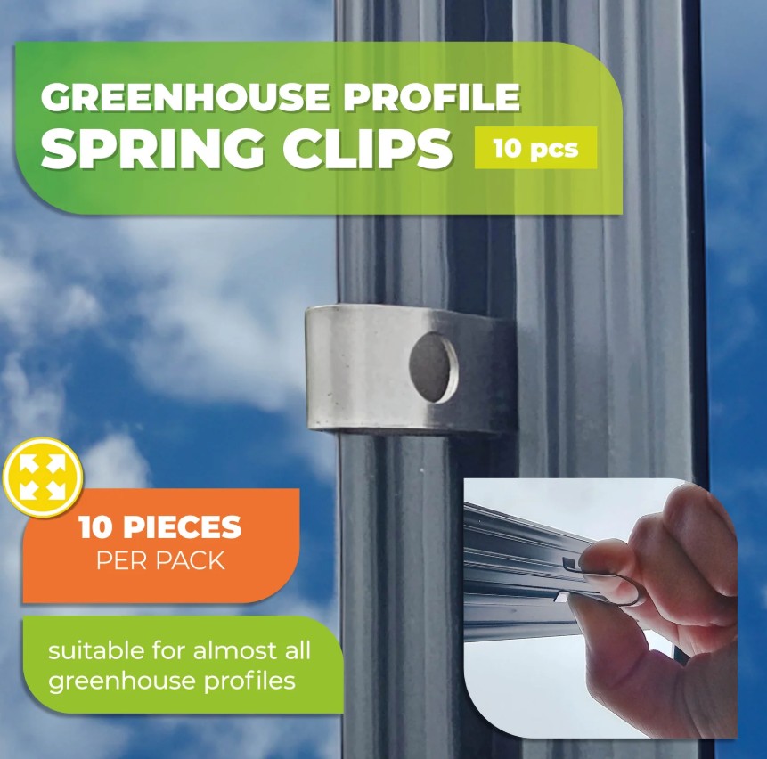 Bio Green Stainless Steel V-Spring Clips - 10 Piece Set