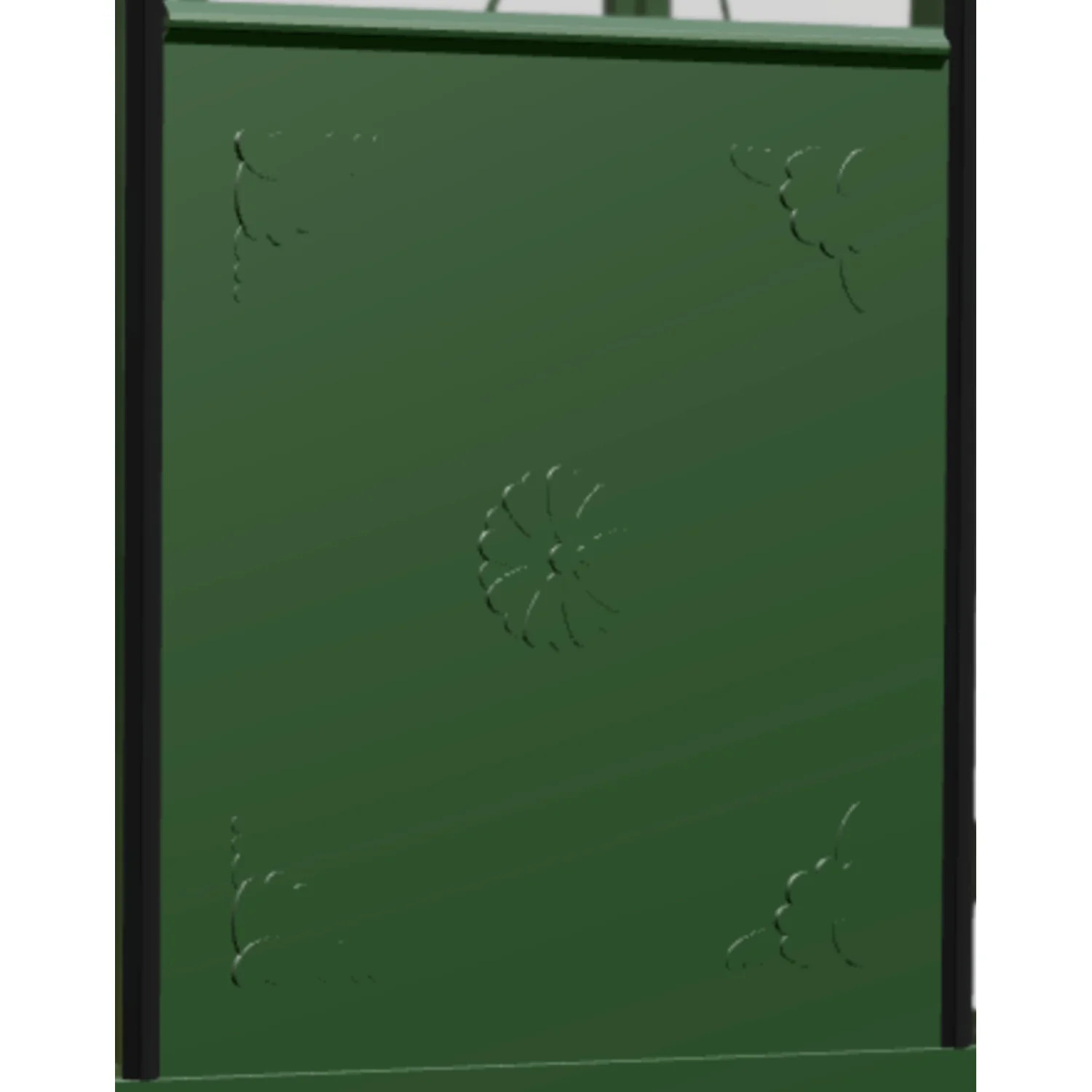 Janssens Painted Aluminum Half Panel for Greenhouse Walls