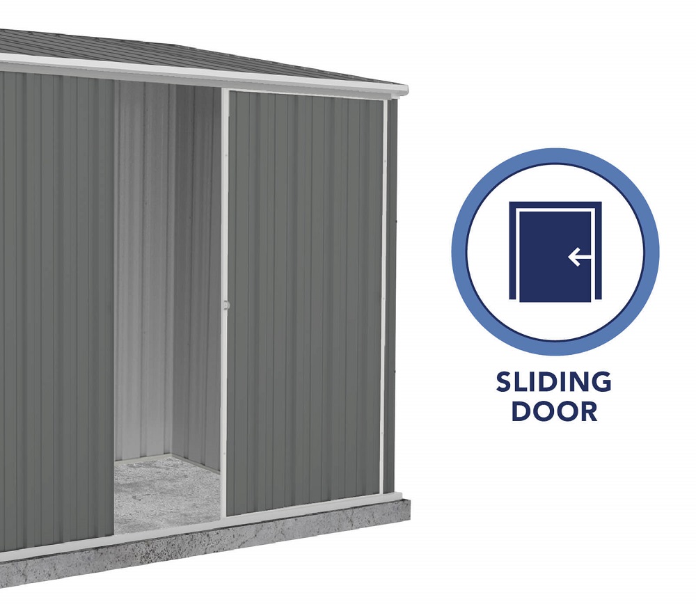 Absco 7 x 5 Foot Ezislider Metal Storage Shed