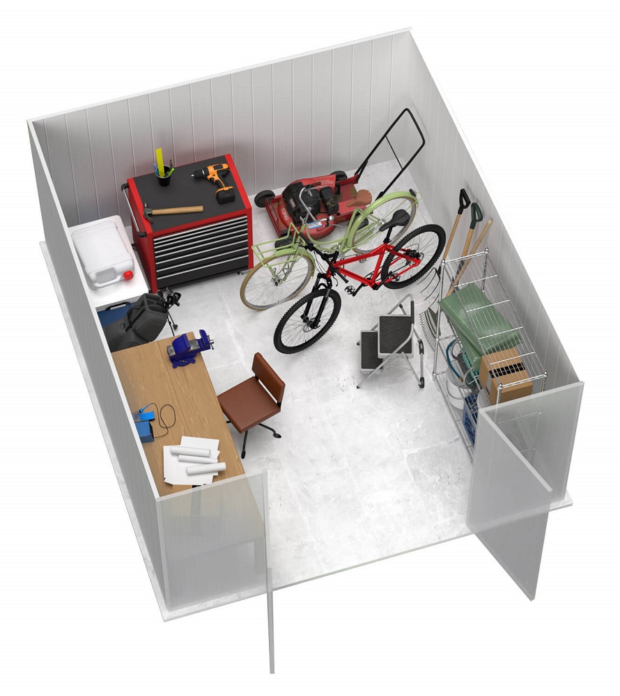 Absco 10 x 12 Foot Regent Steel Outdoor Garden Storage Shed