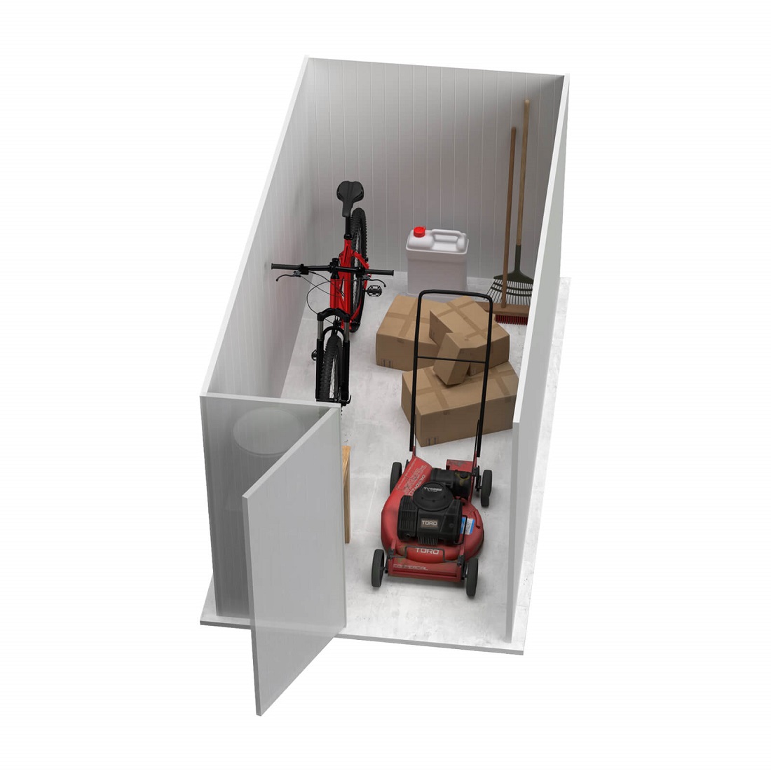 Absco 5 x 10 Foot Durango Metal Bike Shed