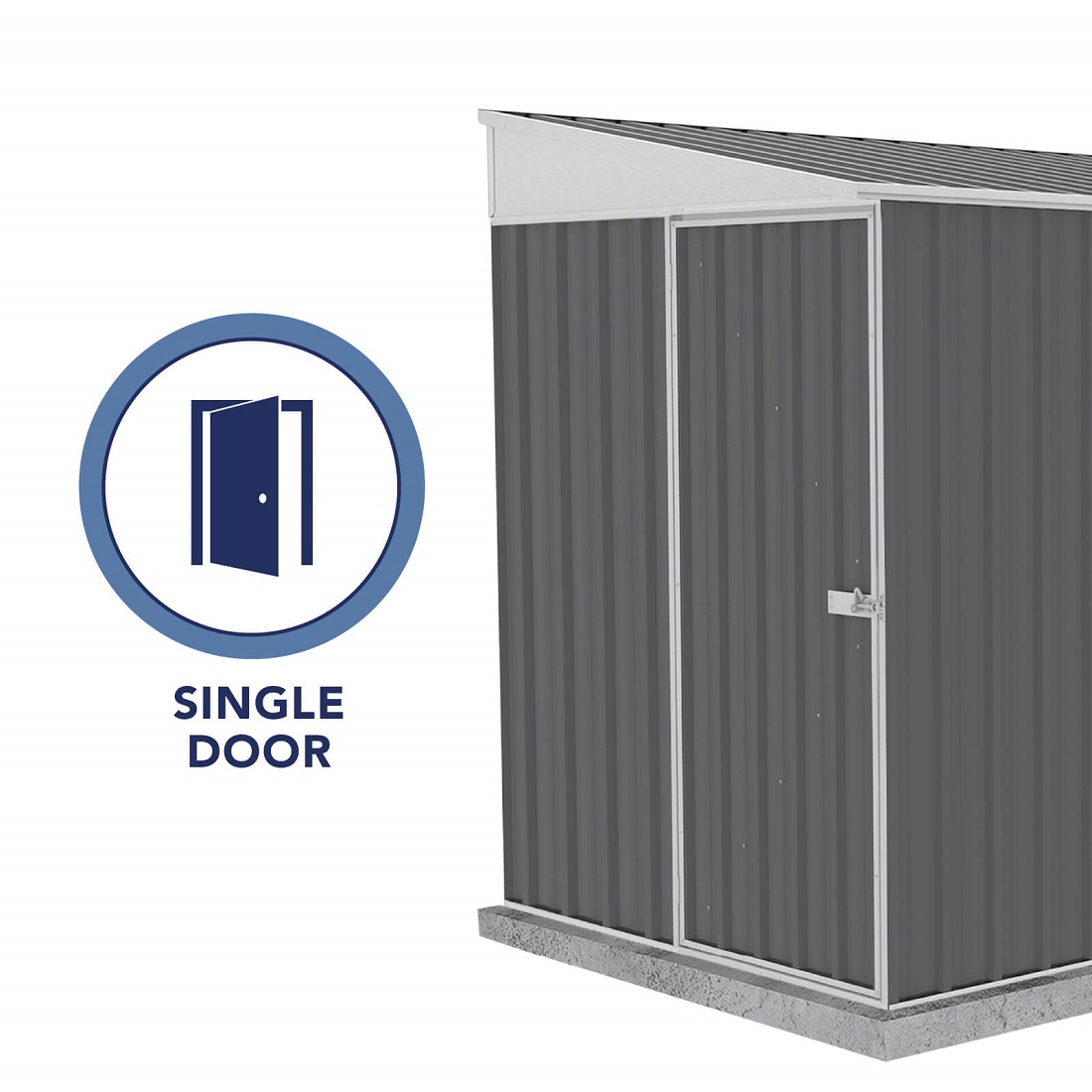 Absco 5 x 10 Foot Durango Metal Bike Shed