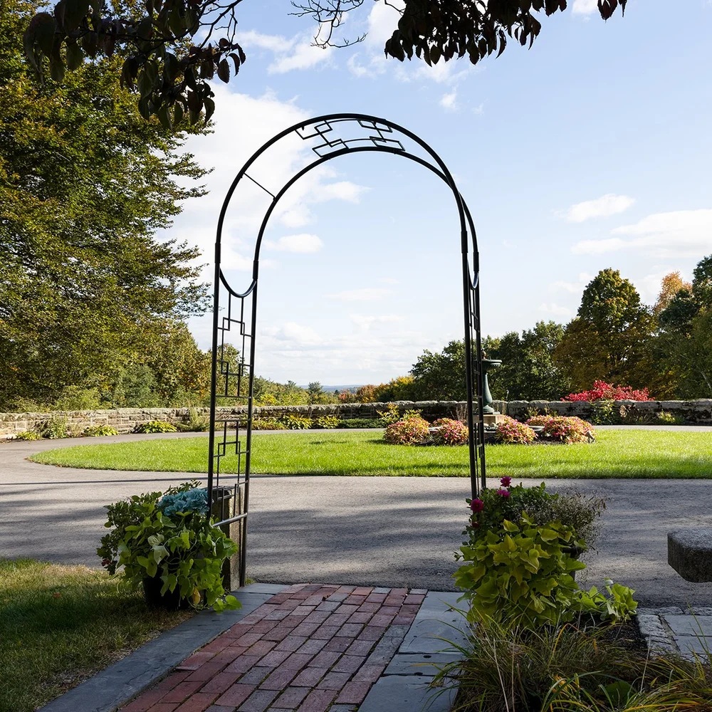 Achla 98 Inch Square-on-Squares Arbor