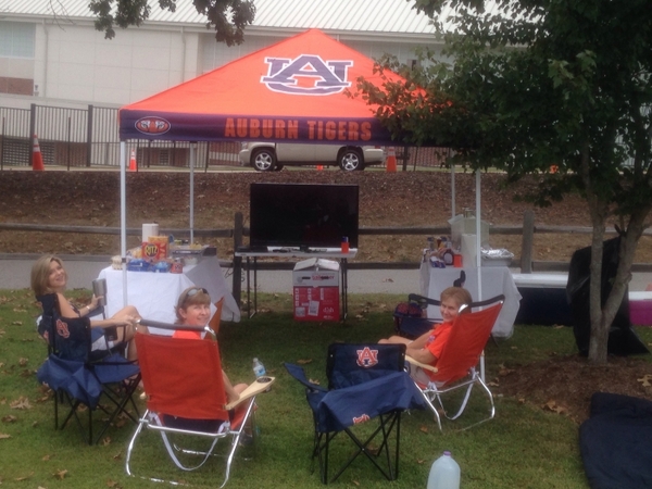 Auburn Tigers Tailgate Tent Canopy - Checkerboard