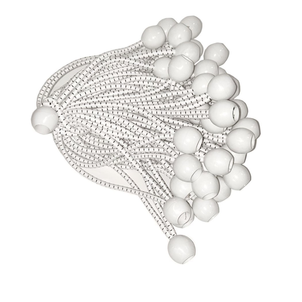 King Canopy 8 Inch Ball Bungee Cord Kit - 50 Pieces