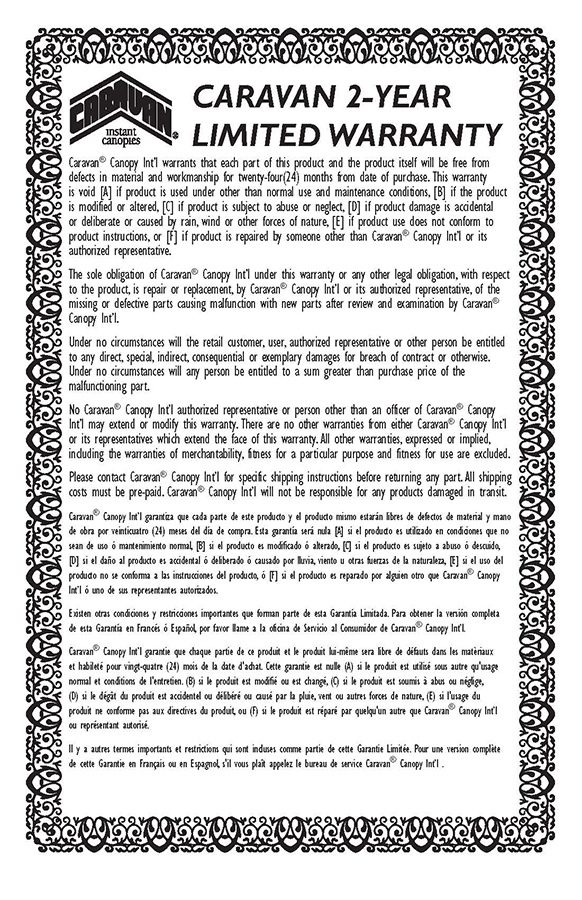 Caravan Canopy 10 x 10 Foot DisplayShade Canopy Package with Four Side Walls