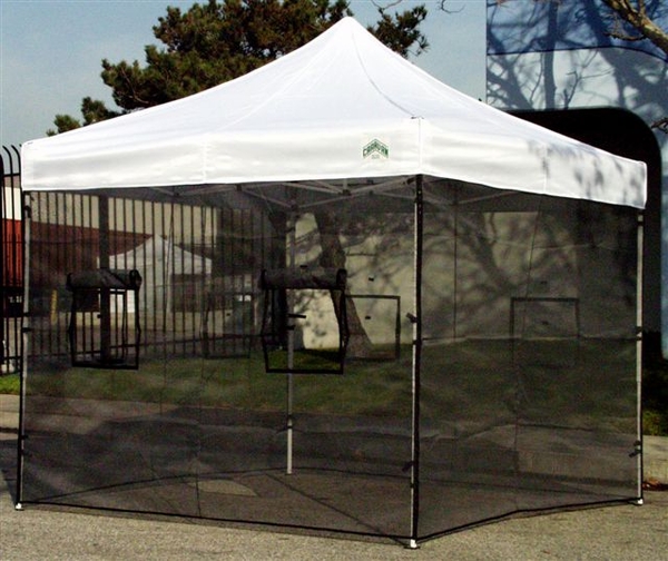 Caravan Display Shade 10' x 10' Food Canopy Package Deal with Mesh Foodwalls