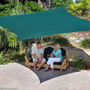 Coolaroo Coolhaven 12' Square Shade Sail with Fixing Kit Option