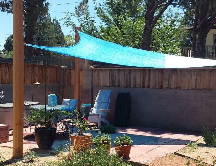 Coolaroo Coolhaven 18' Triangle Shade Sail with Fixing Kit Option