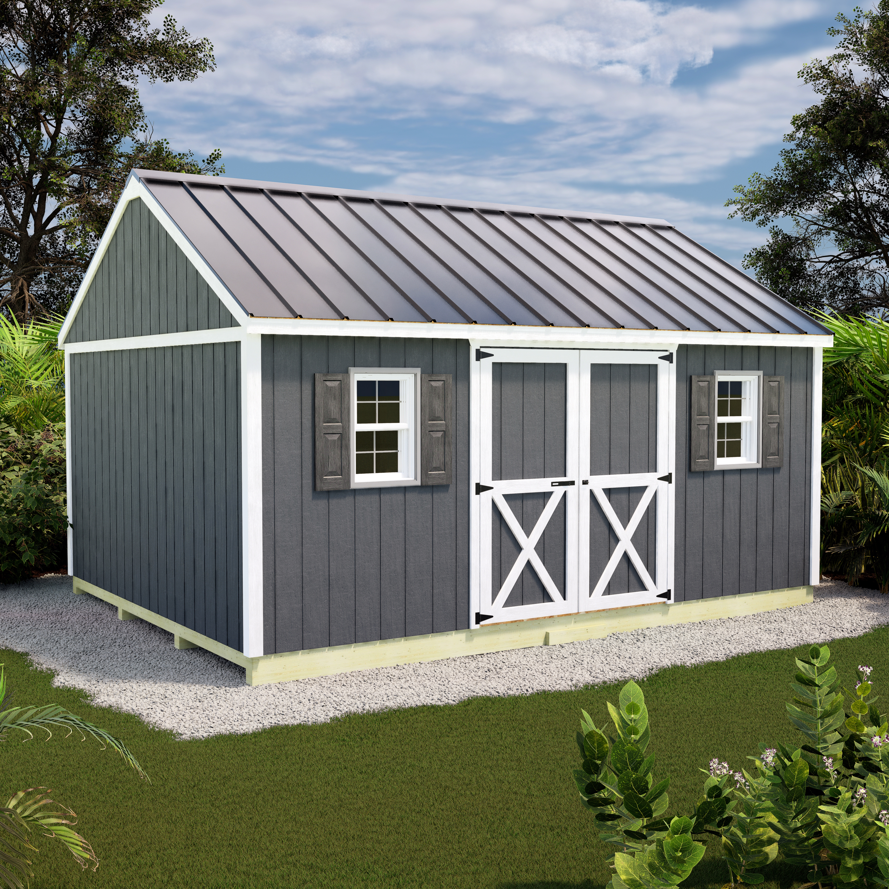 Best Barns 12 x 16 Foot Crafter Connection Wood Shed