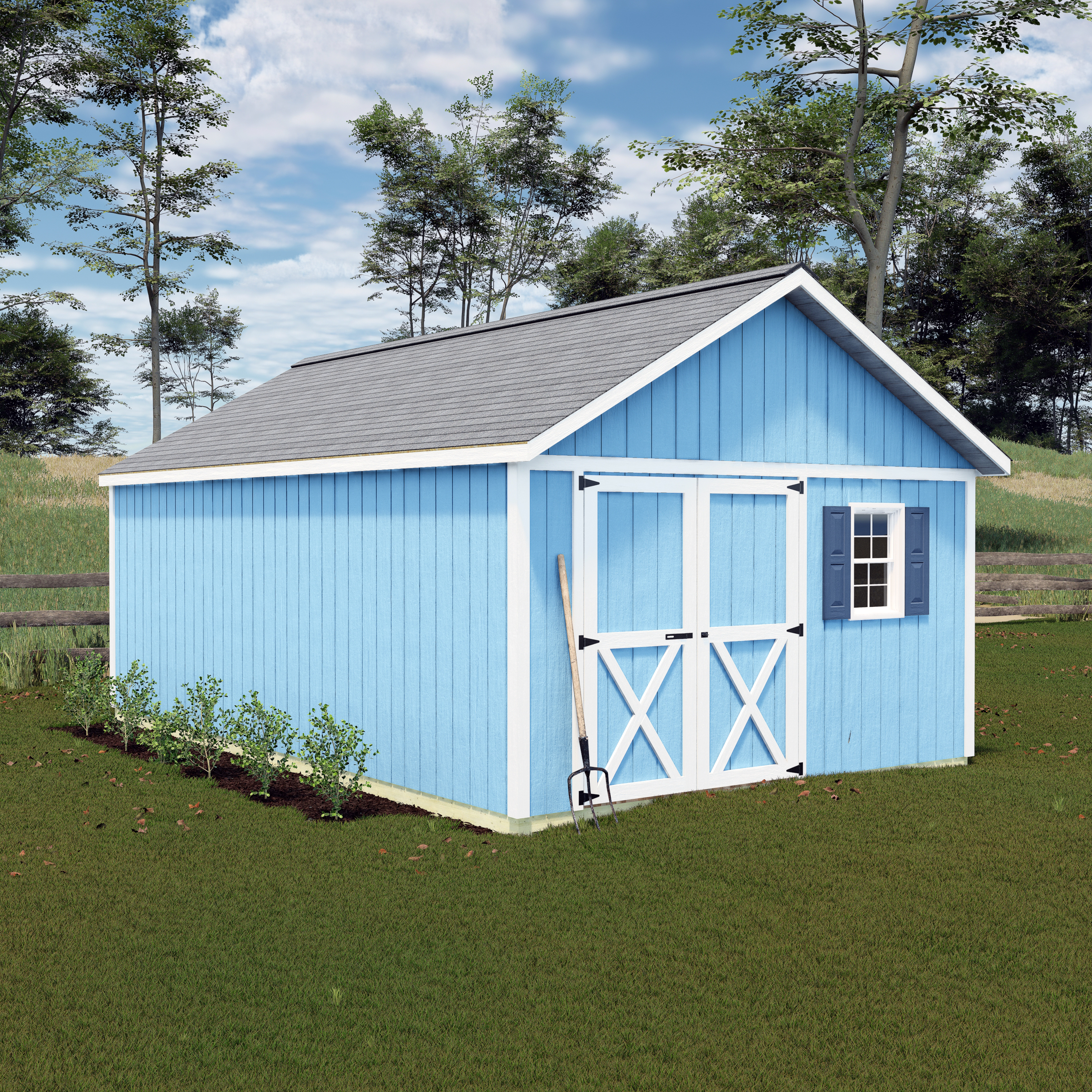 Best Barns 12 x 16 Foot Crafter Connection Wood Shed with Gable Door