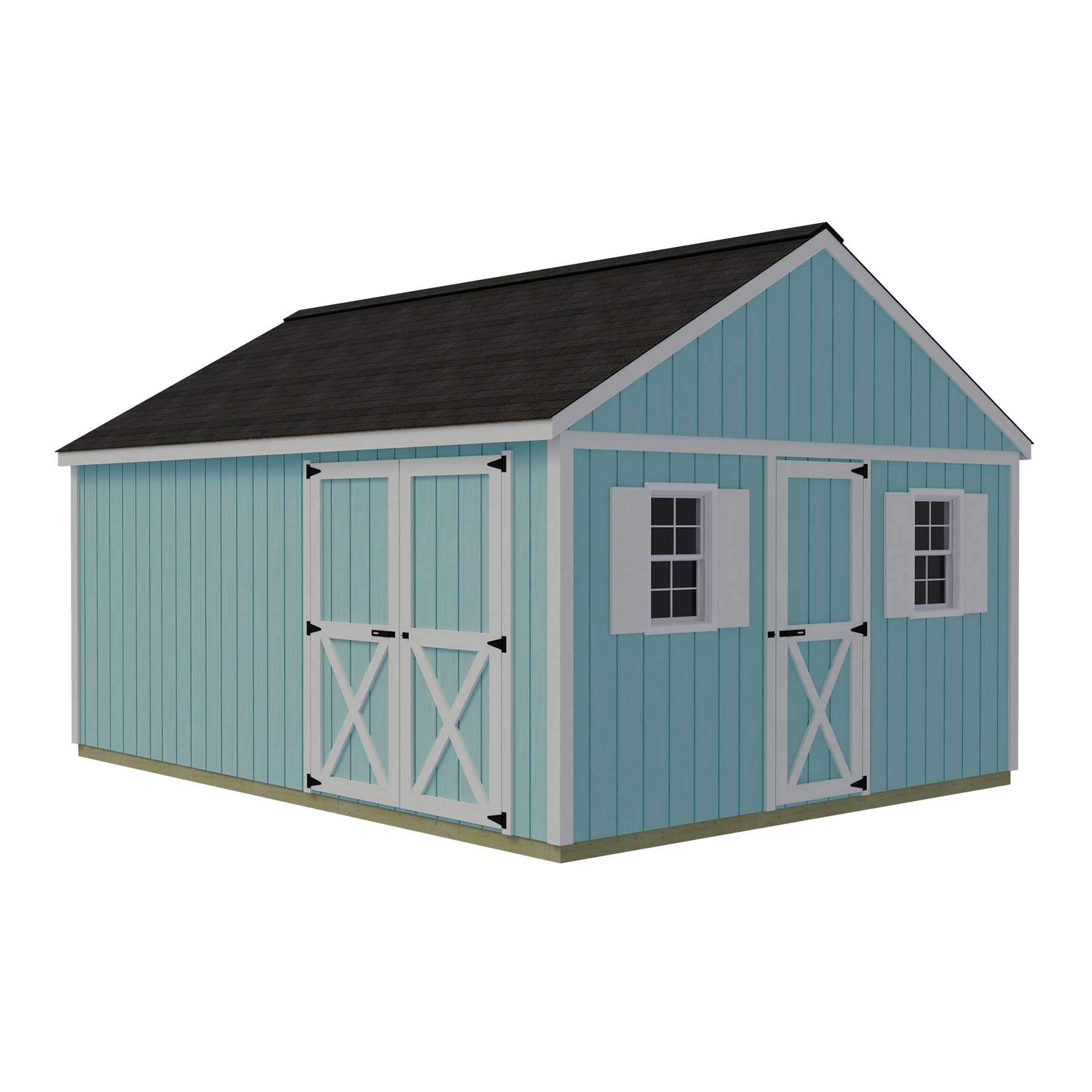 Best Barns 12 x 16 Foot Crafter Connection Door Wood Shed - Walk-In Gable Door