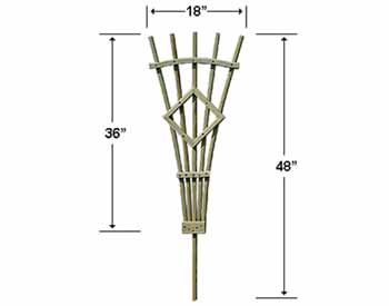 Creekvine Designs 3 Foot Treated Pine Rose Trellis