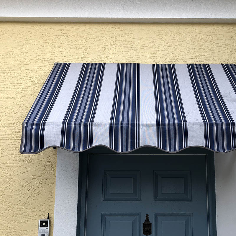 Awntech 3 Foot Dallas Retro Straight Slope Fixed Awning - 24 Inches High x 36 Inch Projection