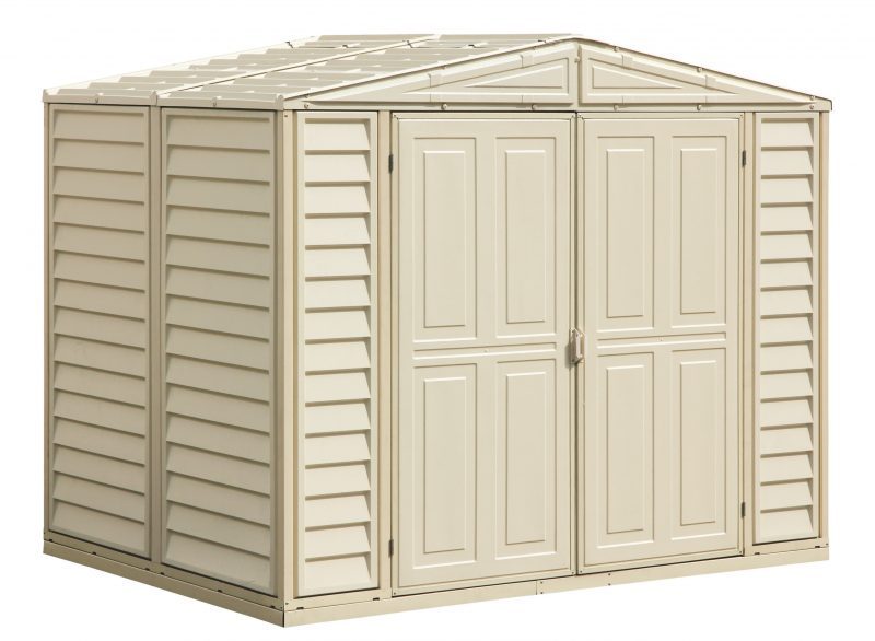 DuraMax DuraMate 8 x 6 Vinyl Storage Shed and Foundation Kit
