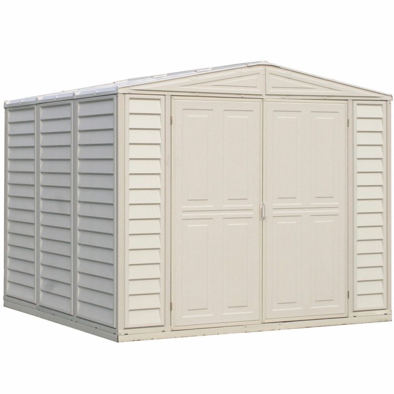 DuraMax DuraMate 8 x 8 Vinyl Storage Shed and Foundation Kit