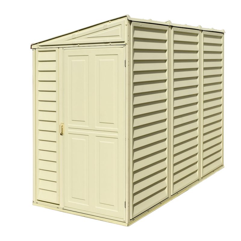 DuraMax SideMate 4 x 8 Vinyl Lean-To Shed with Foundation Kit