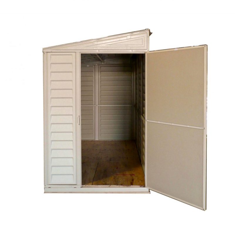 DuraMax SideMate 4 x 8 Vinyl Lean-To Shed with Foundation Kit