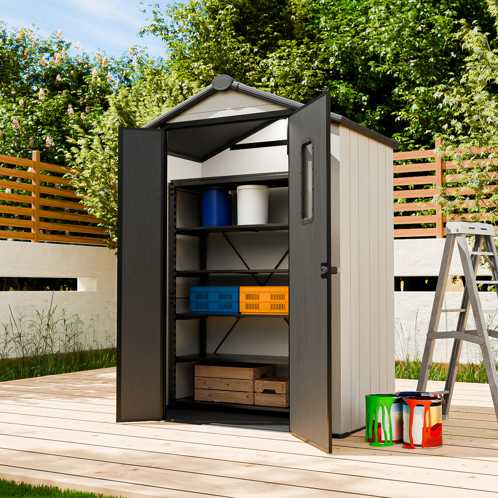 Eagle Peak 5 x 3 Foot Resin Outdoor Storage Shed