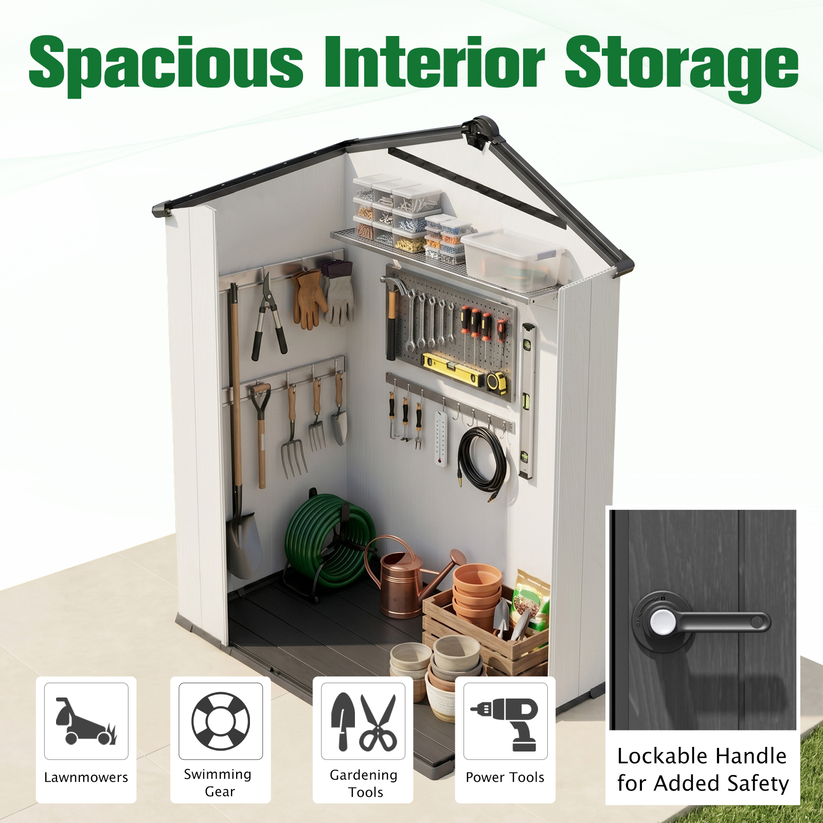 Eagle Peak 5 x 3 Foot Resin Outdoor Storage Shed
