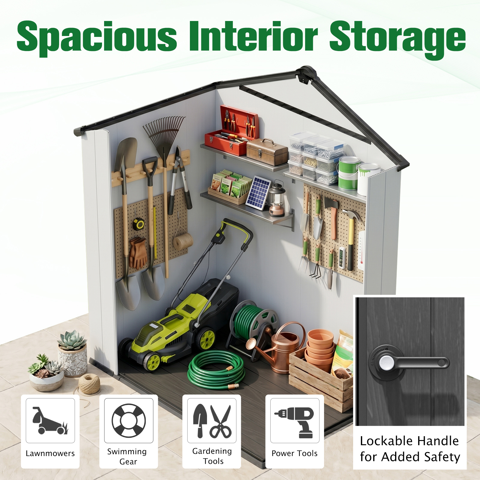 Eagle Peak 6 x 4 Foot Resin Outdoor Storage Shed