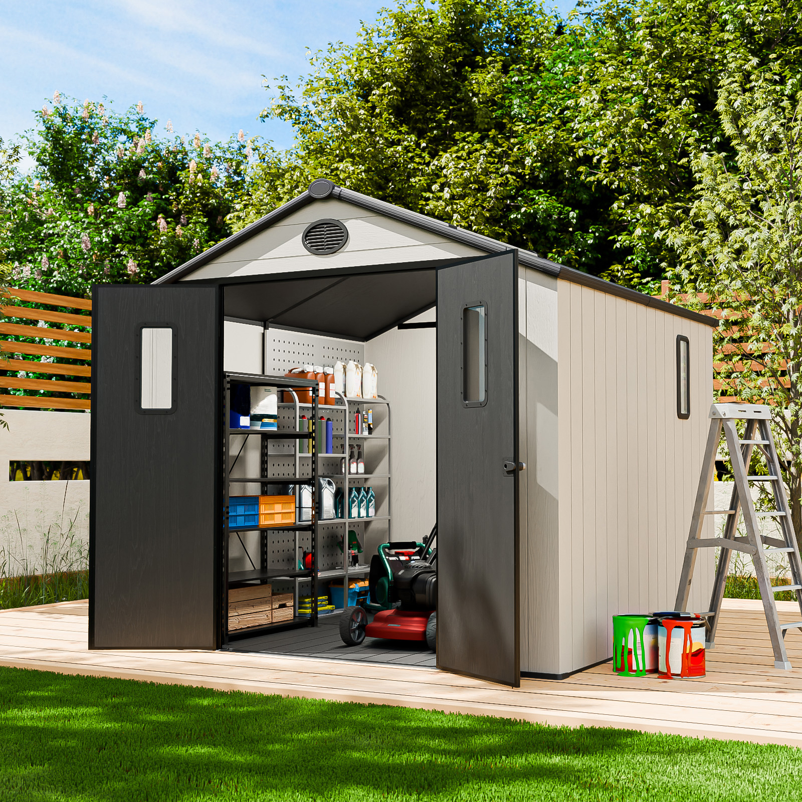Eagle Peak 8 x 8 Foot Resin Outdoor Storage Shed