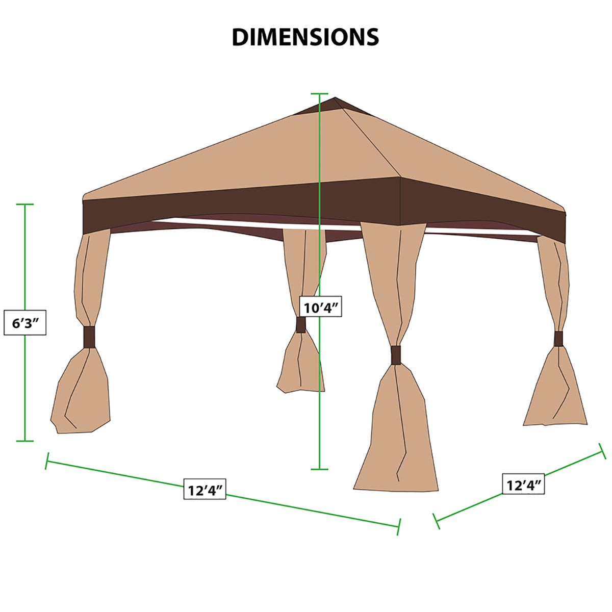 Garden Party Canopy  Gazebo - 13 X 13