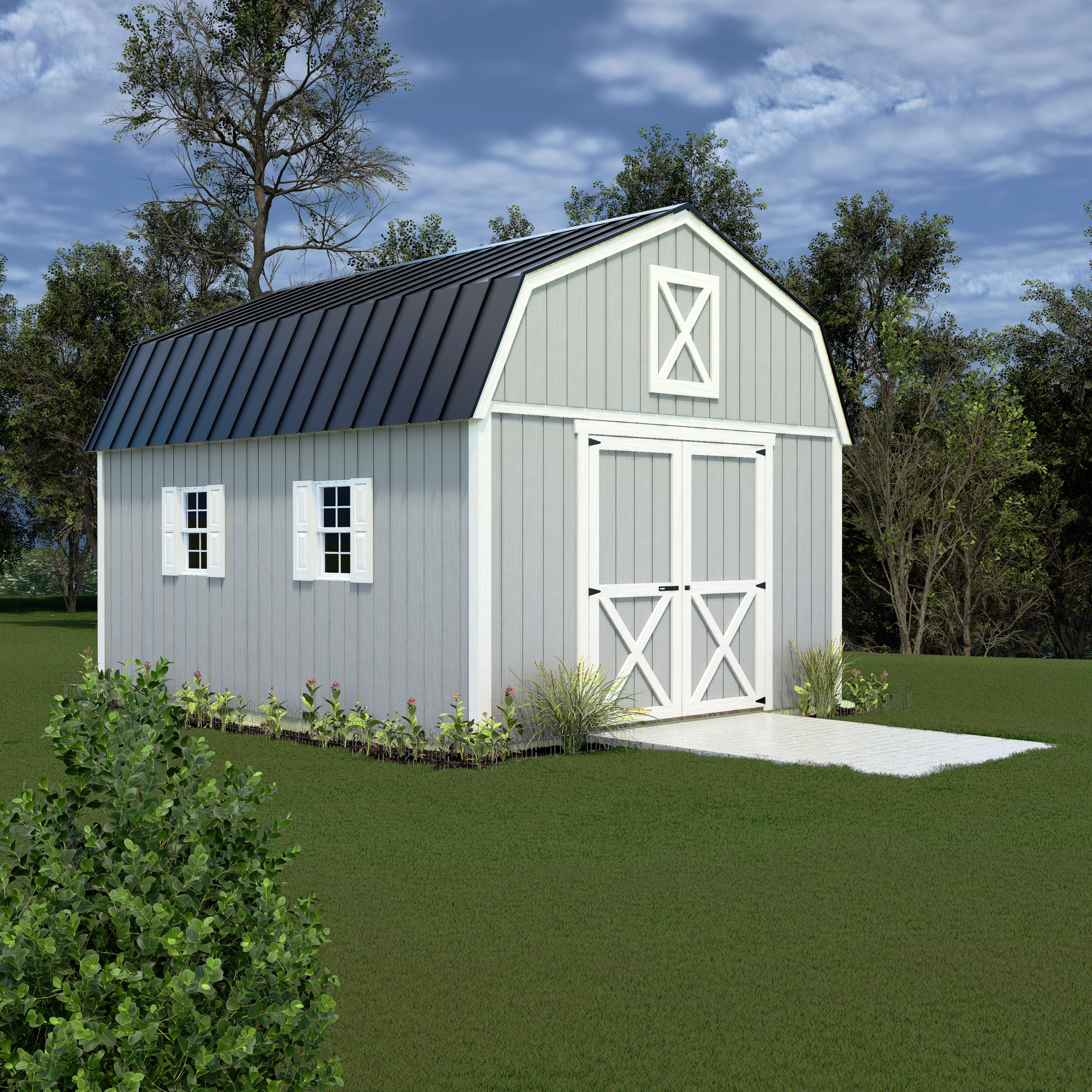 Best Barns 12 x 20 Foot Handcrafted Homstead Wood Storage Shed