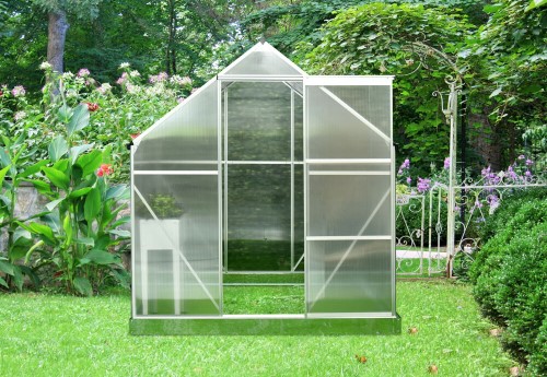 Hanover 4 x 6 Foot Walk-In Greenhouse with Sliding Door