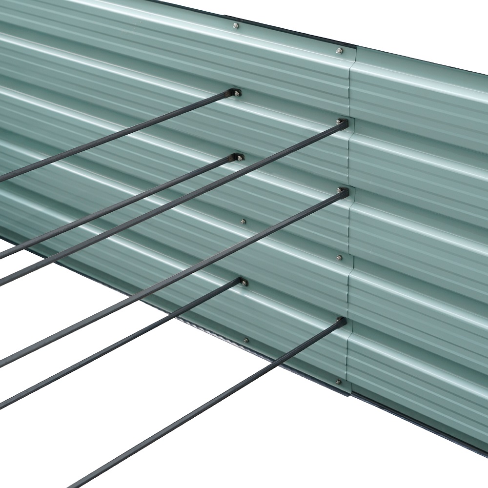 Hanover 94 Inch Galvanized Steel Rectangle Raised Planter Bed