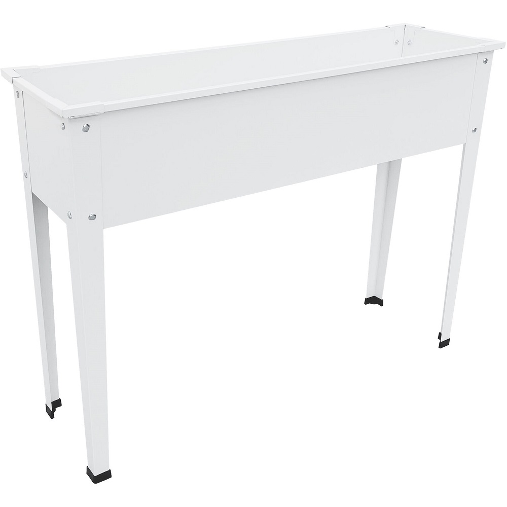 Hanover 40 Inch Galvanized Steel Raised Planter Bed on Legs