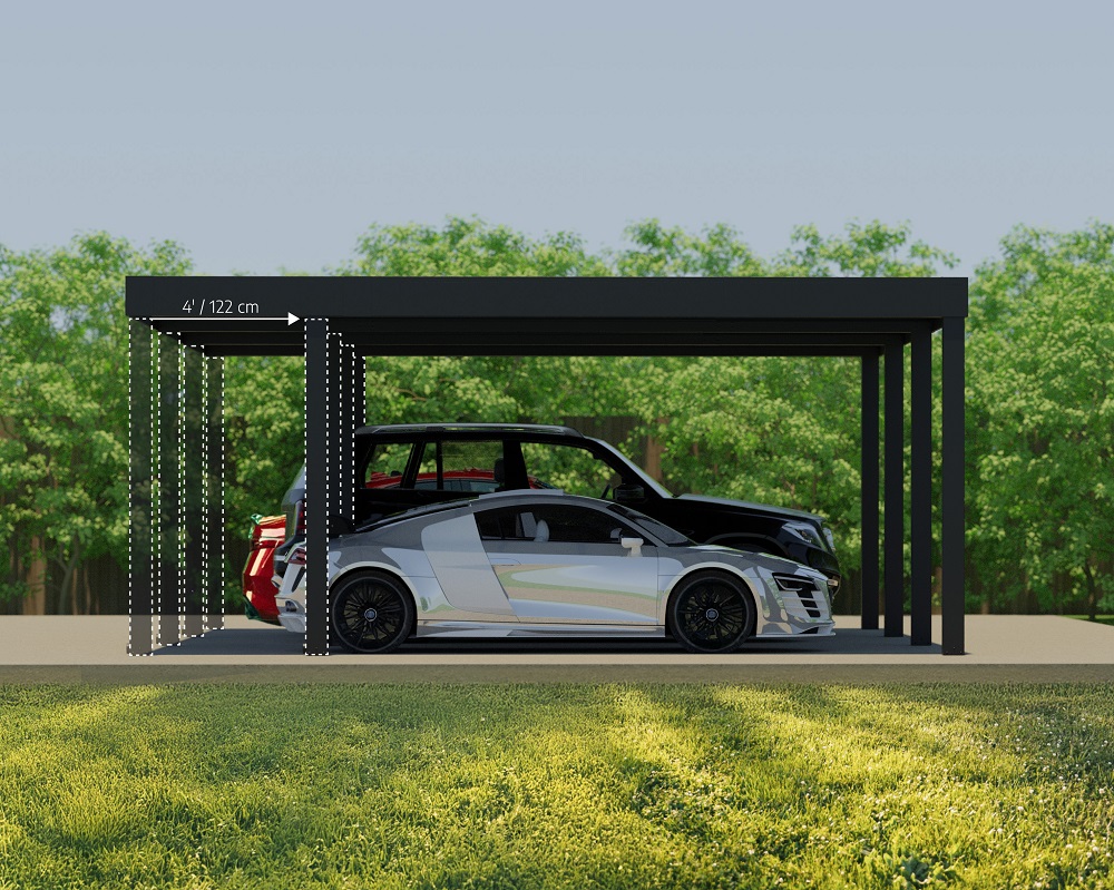Palram-Canopia 40 x 20 Foot Oslo Carport