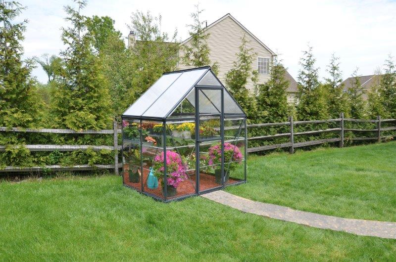 Palram - Canopia Hybrid 6 x 4 Grey Greenhouse