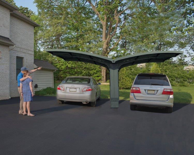 Palram - Canopia Wing-Style Arizona Breeze Double Carport